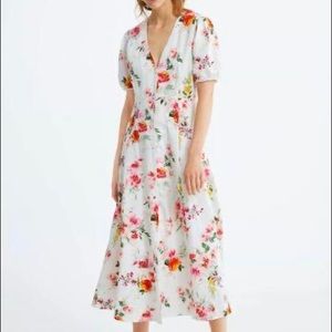 NWT The Long Romance Dress by Zara